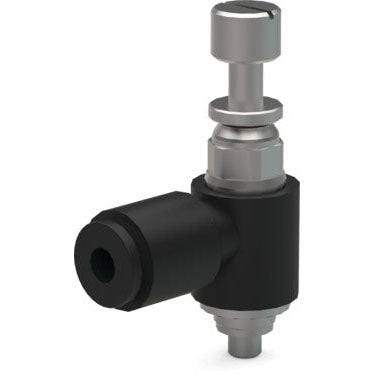 DESTACO ROBOHAND VLVF-005 FLOW CONTROL - ELBOW - G1/8 - 6MM OD TUBE