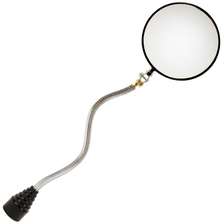 Industrial Magnetics MAG-MATE® Flexible Arm Inspection Glass Mirror with 20 lb Magnetic Base 375G990