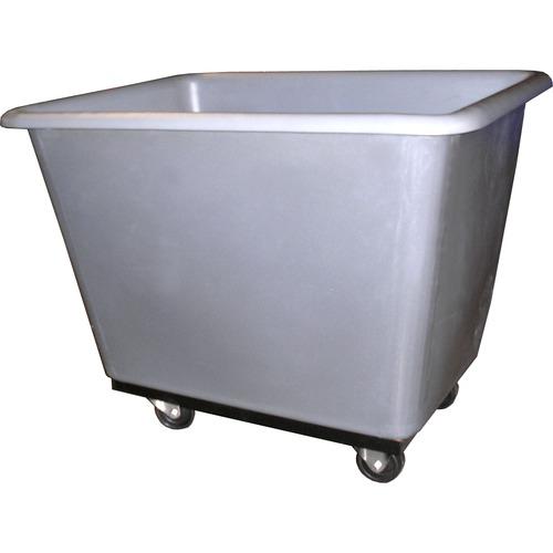 Bayhead BH0210004 4 bushel poly-truck. Molded plastic body bolted to all-welded angle-iron frame with 3? casters welded in a corner pattern (2-swivel, 2-rigid) UT-4