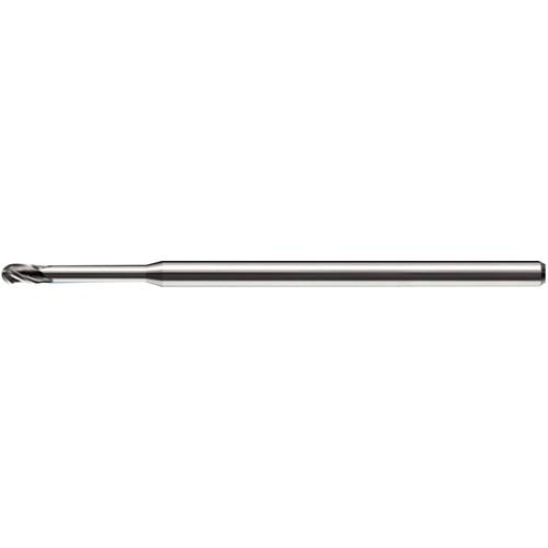 KYOCERA SGS Precision Tools DD9003829 0.11" Dia. x 1/8" Shank x 0.165" DOC x 2-1/2" OAL, Carbide TA, Spiral , 3 Flute, 30° Helix, Ballnose End Mill