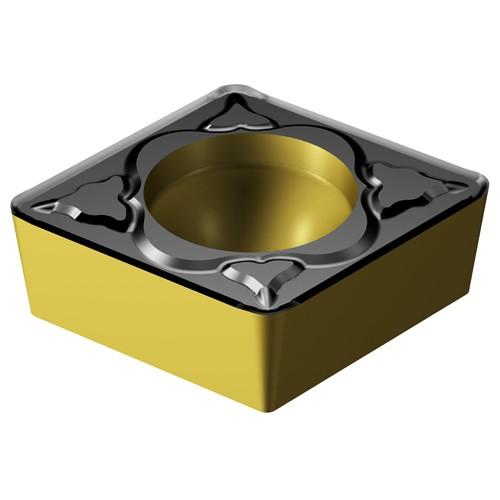 Sandvik Coromant FF87CCMT7080696 CCMT 3252 PM 4335, 0.032" Corner Radius, 0.156" Thick, 3/8" Inscribed Circle, TiCN|Al2O3|TiN, Diamond, Turning Indexable Insert