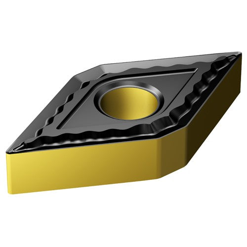 Sandvik Coromant FF87DNMG7080905 DNMG 432 QM 4335, 0.032" Corner Radius, 0.187" Thick, 1/2" Inscribed Circle, TiCN|Al2O3|TiN, Diamond, Turning Indexable Insert
