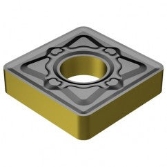 Sandvik Coromant FF87SNMG6868536 SNMG 643 KM 3225, 0.047" Corner Radius, 1/4" Thick, 3/4" Inscribed Circle, TiN|Al2O3|TiCN, Square, Turning Indexable Insert