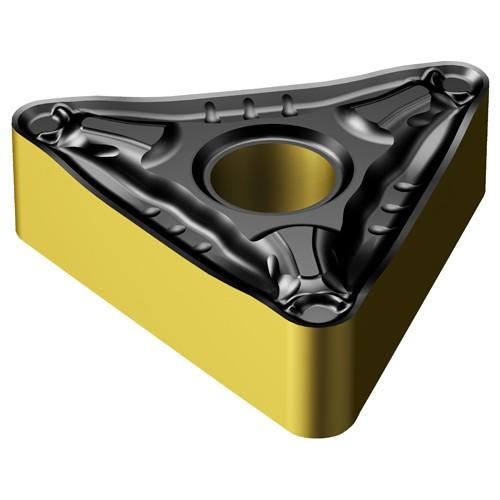 Sandvik Coromant FF87TNMG7080846 TNMG 332 PM 4335, 0.032" Corner Radius, 0.187" Thick, 3/8" Inscribed Circle, TiCN|Al2O3|TiN, Triangle, Turning Indexable Insert