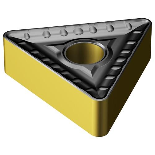 Sandvik Coromant FF87TNMM7081104 TNMM 546 HR 4335, 0.094" Corner Radius, 1/4" Thick, 5/8" Inscribed Circle, TiCN|Al2O3|TiN, Triangle, Turning Indexable Insert
