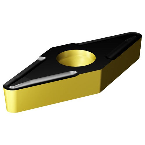 Sandvik Coromant FF87VBMT7080746 VBMT 2151 UF 4335, 0.016" Corner Radius, 0.094" Thick, 1/4" Inscribed Circle, TiCN|Al2O3|TiN, Diamond, Turning Indexable Insert