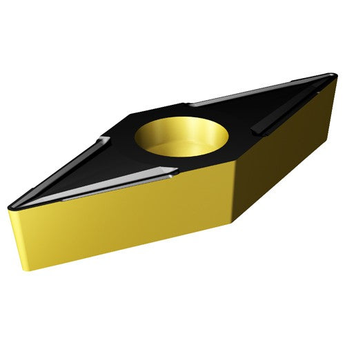 Sandvik Coromant FF87VBMT7080774 VBMT 332 UR 4335, 0.032" Corner Radius, 0.187" Thick, 3/8" Inscribed Circle, TiCN|Al2O3|TiN, Diamond, Turning Indexable Insert