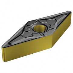 Sandvik Coromant FF87VNMG27170 VNMG 332 KM 3210, 0.032" Corner Radius, 0.187" Thick, 3/8" Inscribed Circle, TiCN|Al2O3|TiN, Turning Indexable Insert