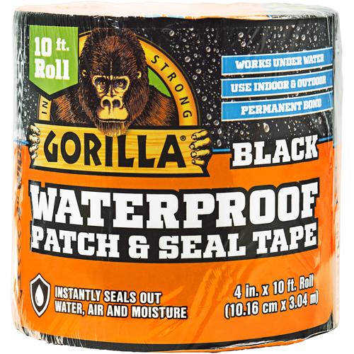 Gorilla GR3212502 Waterproof Patch & Seal Tape Black 10 ft