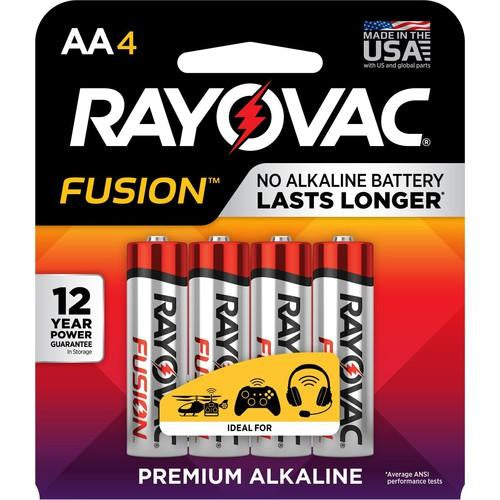 Rayovac KA30AA005 AA Fusion Alkaline Batteries-4Pk