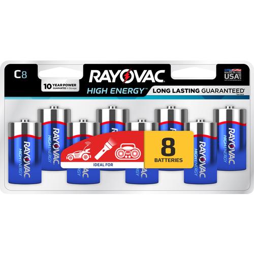 Rayovac KA30C0010 C High Energy Alkaline Batt-8Pk ?814-8LK
