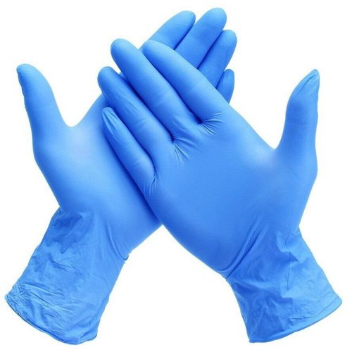 Skintx KB411010 Medium Blue Nitrile 10 mil Disposable Gloves (Box/50)