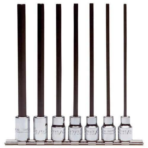 Proto KP4280655 Proto 3/8? Drive 7 Piece Extra Long Hex Bit Set ?J4990-7XL