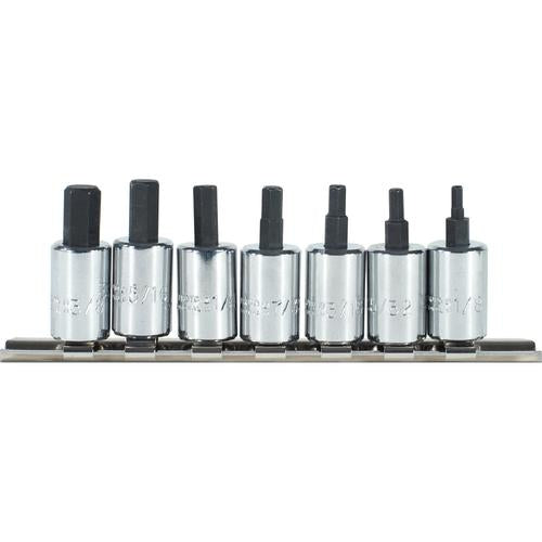 Proto KP4280680 Proto 3/8? Drive 7 Piece Short Hex Bit Set ?J4990-7ST