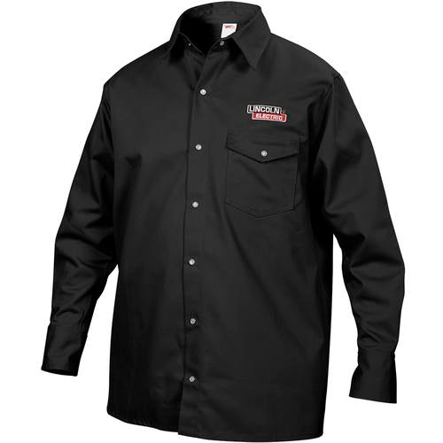 Lincoln Electric LE01KH809XL Shirt - XL Black Flame Retardant Welding KH809XL
