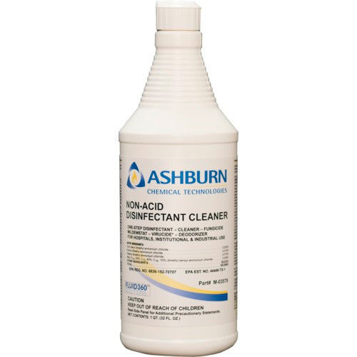 Ashburn LK70M03579 Non-Acid Disinfectant Cleaner - Liquid - 1 Quart - RTU M-03579