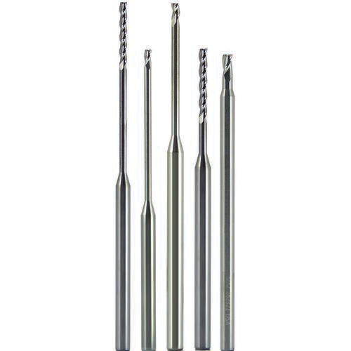 Morse Cutting Tools MT3197254 0.125" Dia. x 1/8" Shank x 0.187" DOC x 2-1/2" OAL, Carbide, AlTiN, 3 Flute, 30° Helix, Plain, External, Square, Solid End Mill Series/List #5916T