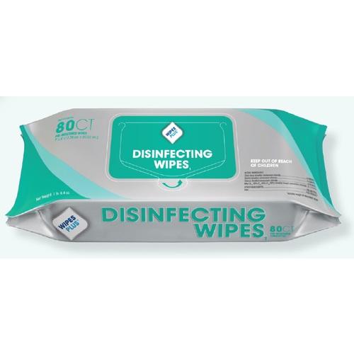 WipesPlus RC0155000 DISINF WIPES/PACK OF 80 B5550008