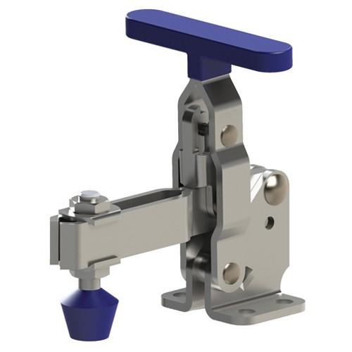 Rapidhold RH10R113 375 lbs T-Handle U-Bar Flanged Base Vertical Hold-Down Clamp