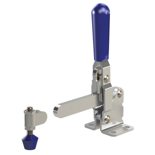 Rapidhold RH10R116 750 lbs Solid Bar Flanged Base Vertical Hold-Down Clamp