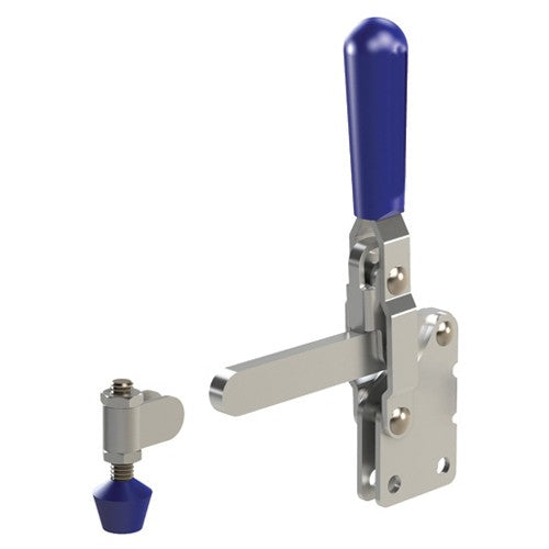 Rapidhold RH10R117 750 lbs Solid Bar Straight Base Vertical Hold-Down Clamp