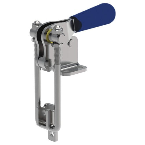 Rapidhold RH10R125 Model #R125 500 lbs Vertical U-Hook Flanged Base Latch Clamp Stainless Steel PTS12240CR-SS