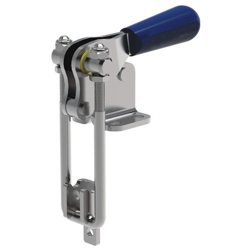 Rapidhold RH10R129 Model #R129 1000 lbs Vertical U-Hook Flanged Base Latch Clamp Stainless Steel PTS12340CR-SS
