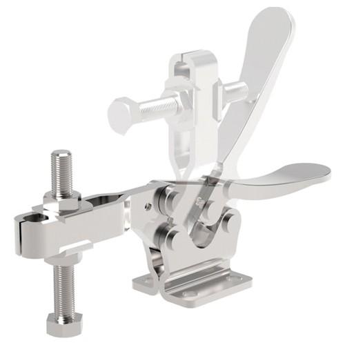Rapidhold RH10R160 Model #R160 850 lbs High Open Bar Flanged Base Horizontal Hold Down Clamp Stainless Steel PTS14251CR-SS