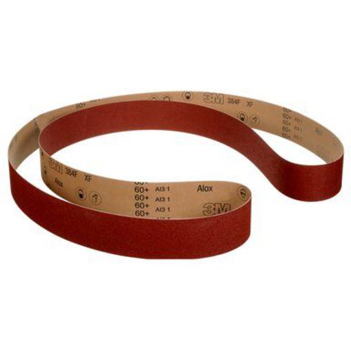 3M TM1005034 3M Cloth Belt 384F 60+ XF-weight 1/2 in ?24 in Fabri-lok Full-flex 638060050347