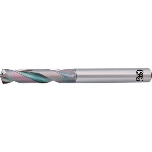 OSG USA, Inc. TP34650007812 2 mm Dia. x 3 mm Shank x 12 mm Flute Length x 66 mm OAL, 3xD, EgiAs, 2 Flute, Solid Carbide Drill