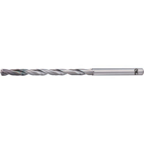 OSG USA, Inc. TP34653028712 7.3 mm Dia. ?8 mm Shank ?100 mm Flute Length ?155 mm OAL, 10xD, EgiAs, 2 Flute, Solid Carbide Drill 653028712