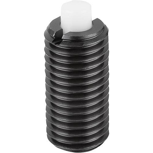 KIPP K1372.06 SPRING PLUNGER STANDARD SPRING FORCE D=M06 L=20 STEEL, FLAT, COMP:PIN POM