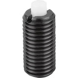 KIPP K1372.12 SPRING PLUNGER STANDARD SPRING FORCE D=M12 L=28 STEEL, FLAT, COMP:PIN POM