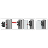 KIPP K1294.500 BALL CATCH F1=50, POLYAMIDE BLACK, COMP:STEEL GALVANIZED