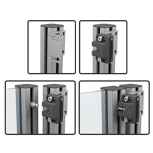 KIPP K1294.9503550 ANGLE BRACKET FOR BALL CATCH, STEEL GALVANIZED