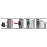 KIPP K1295.28402 MAGNETIC CATCH, A=30, POLYAMIDE BLACK, COMP:STEEL GALVANIZED, PAN HEAD SCREW M5X6 AND RETAI