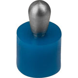 KIPP K1733.110409 LATERAL SPRING PLUNGER LIGHT SPRING FORCE D=8, D2=7,9, L1=5,2, PLASTIC BLUE, COMP:STAINLESS STEEL, L=9, D1=4