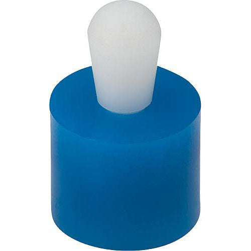KIPP K1733.120409 LATERAL SPRING PLUNGER LIGHT SPRING FORCE D=8, D2=7,9, L1=5,2, PLASTIC BLUE, COMP:POM, L=9, D1=4