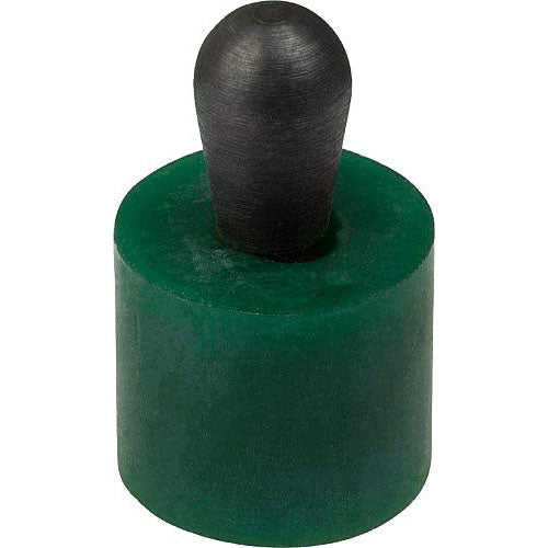 KIPP K1733.300813 LATERAL SPRING PLUNGER INTENSIFIED SPRING FORCE D=12, D2=11,9, L1=13,3, PLASTIC GREEN, COMP:STEEL, L=13, D1=8