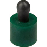 KIPP K1733.301016 LATERAL SPRING PLUNGER INTENSIFIED SPRING FORCE D=16, D2=15,9, L1=16,9, PLASTIC GREEN, COMP:STEEL, L=16, D1=10