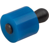 KIPP K1733.100409 LATERAL SPRING PLUNGER LIGHT SPRING FORCE D=8, D2=7,9, L1=5,2, PLASTIC BLUE, COMP:STEEL, L=9, D1=4
