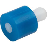 KIPP K1733.120307 LATERAL SPRING PLUNGER LIGHT SPRING FORCE D=6, D2=5,9, L1=3,7, PLASTIC BLUE, DIFFERENT PIN FORM, COMP:POM,