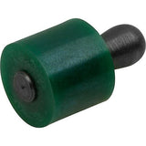 KIPP K1733.300609 LATERAL SPRING PLUNGER INTENSIFIED SPRING FORCE D=10, D2=9,9, L1=10,3, PLASTIC GREEN, COMP:STEEL, L=9, D1=6