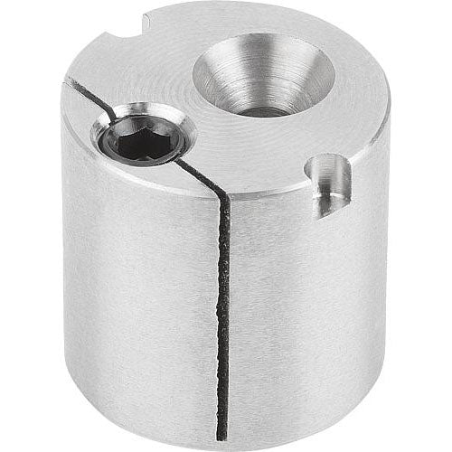 KIPP K1292.201 HOLDER ECCENTRIC D=20 H=19,8 STAINLESS STEEL, WITH CENTRE BORE, SW=3