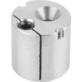KIPP K1292.201 HOLDER ECCENTRIC D=20 H=19,8 STAINLESS STEEL, WITH CENTRE BORE, SW=3