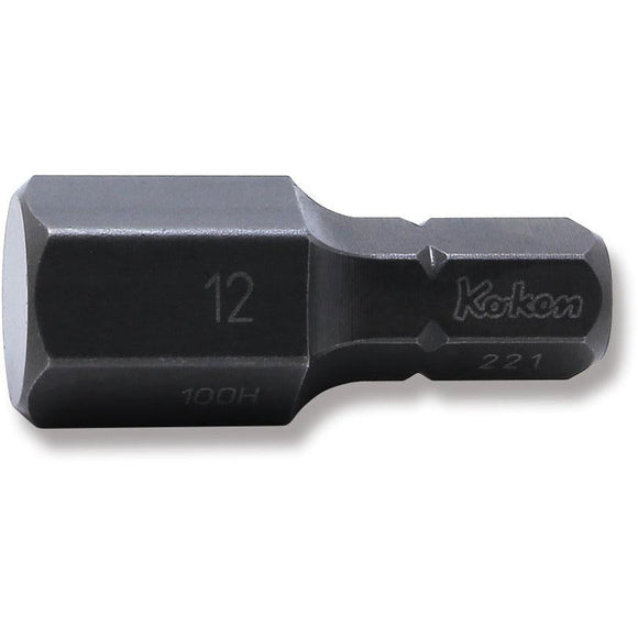 Ko-ken 100H.32-12 5/16 Hex Dr. Bit  12mm Hex Length 32mm