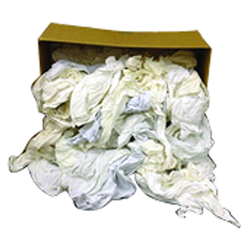 Generic LM581010050 White T-Shirt Wiper - 50 per Box