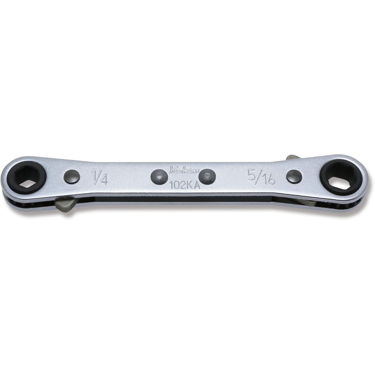 Ko-ken 102KA-1/4x5/16 Ratcheting Ring Wrench  1/4x9/32 6 point Length 108mm Reversible