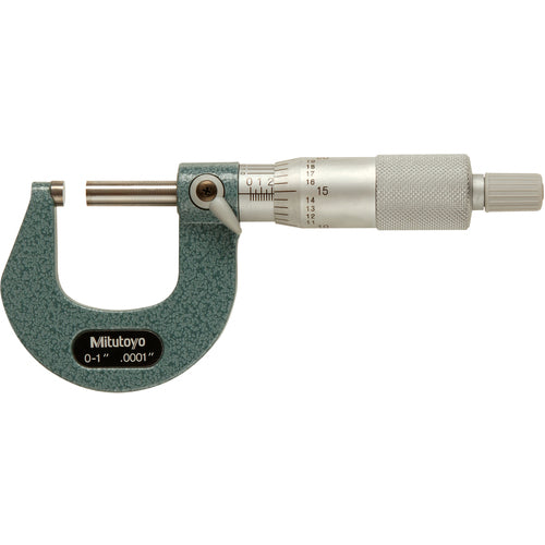 Mitutoyo MT80103-260 0-1" Measuring Range-0.0001" Graduation - Ratchet Thimble - Carbide Face - Outside Micrometer