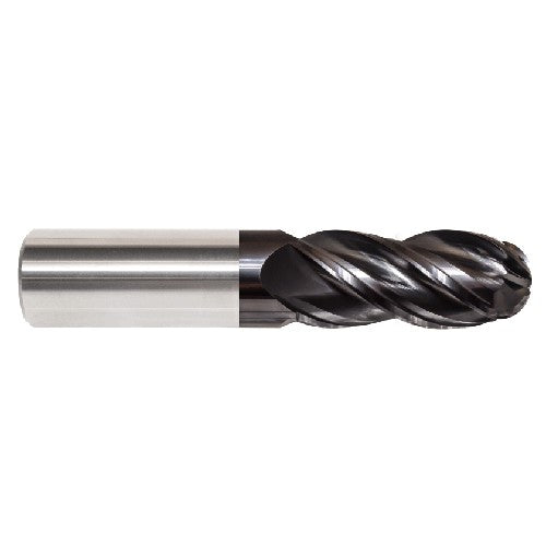Precision Cutting Tools CW8021945 451 SERIES 4 FLUTE FOR CAST IRON, STEELS, AND SOFT STAINLESS(BALLNOSE)